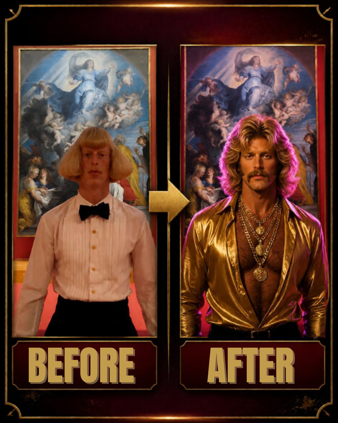 Before transformation into the $STAR disco legend